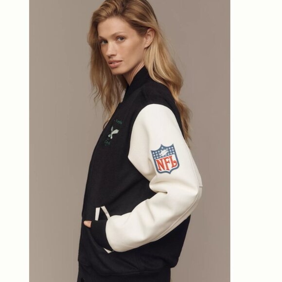 NWT Mitchell & Ness NFL Philadelphia Eagles Varsity Jacket - Picture 3 of 3